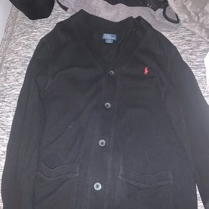 Black polo cardigan